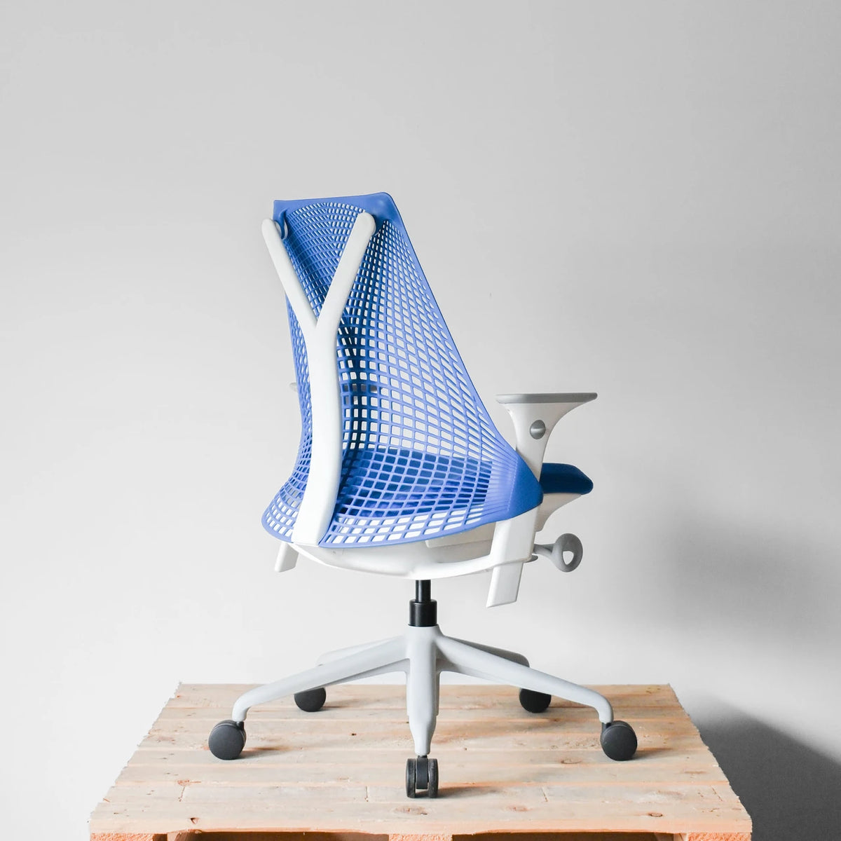 Herman Miller Sayl Berry Blue Chair | Re-Lived