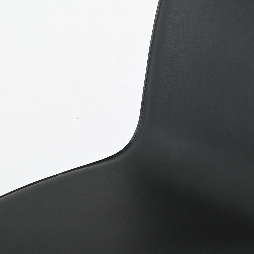 Vitra HAL Black Leather Chair | Re-Lived