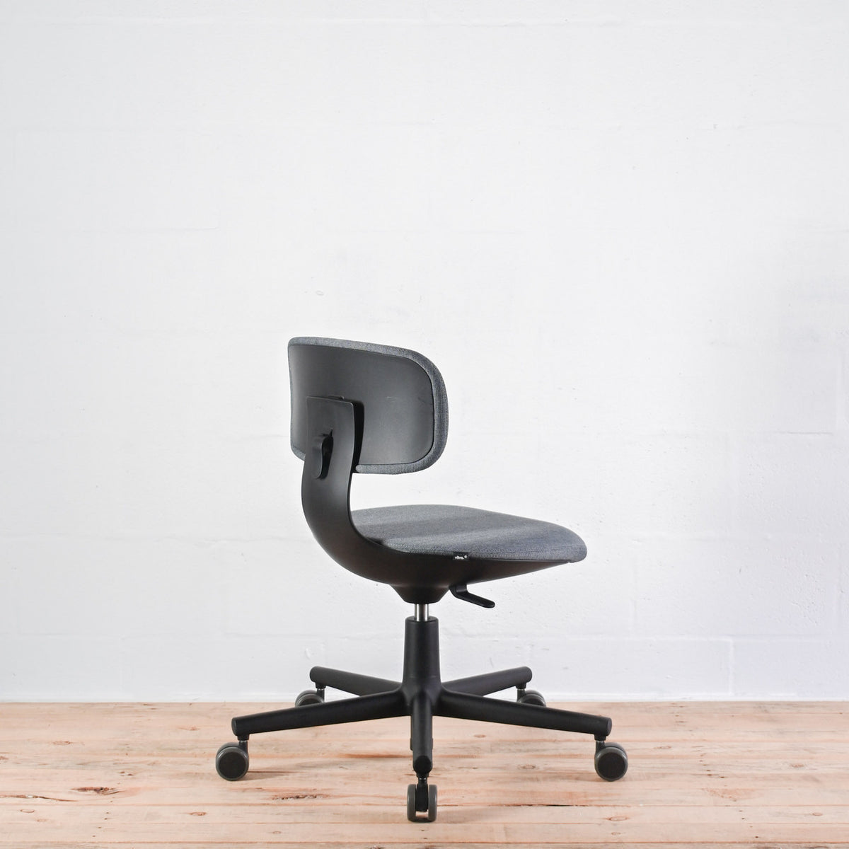 Vitra Rookie Blue Grey Melange Fabric Chair | Re-Lived
