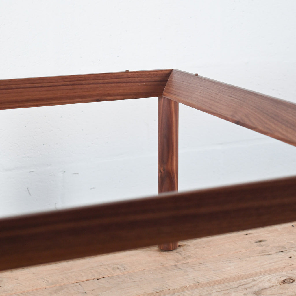 HAY Kofi Coffee Table Walnut / Reeded Glass | Re-Lived