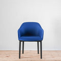 Vitra Softshell Armchair 4 Leg Base Aura Royal Blue | Re-Lived