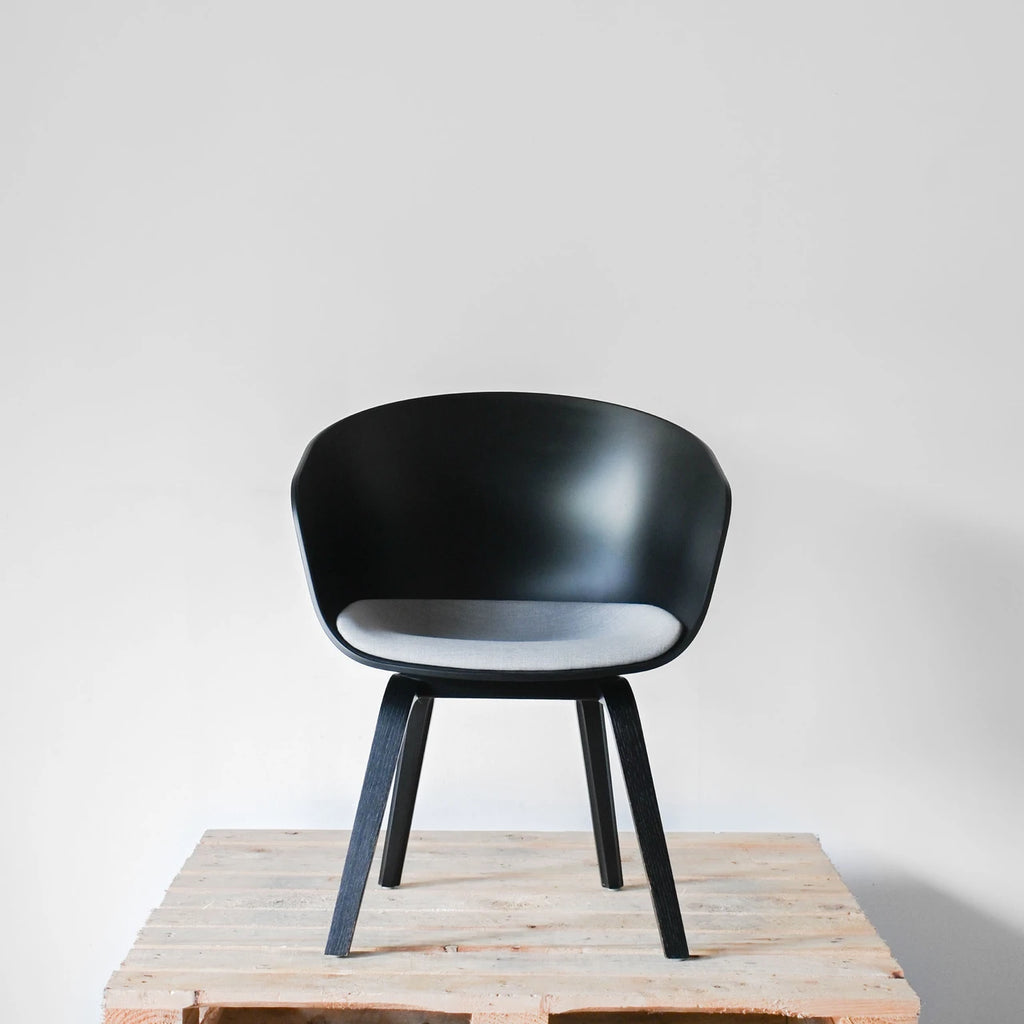 HAY AAC 22 Black Upholstered Seat Chair | Re-Lived