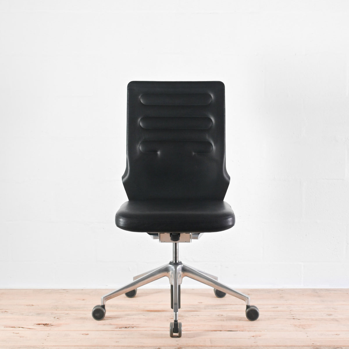 Vitra AC4 Leather Office Chair, No Arms | Re-Lived