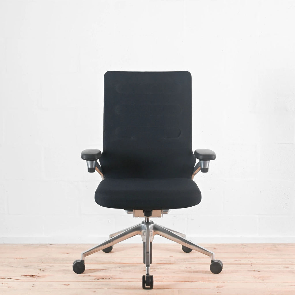 Vitra AC4 Black Fabric Office Chair, 3D Arms | Re-Lived