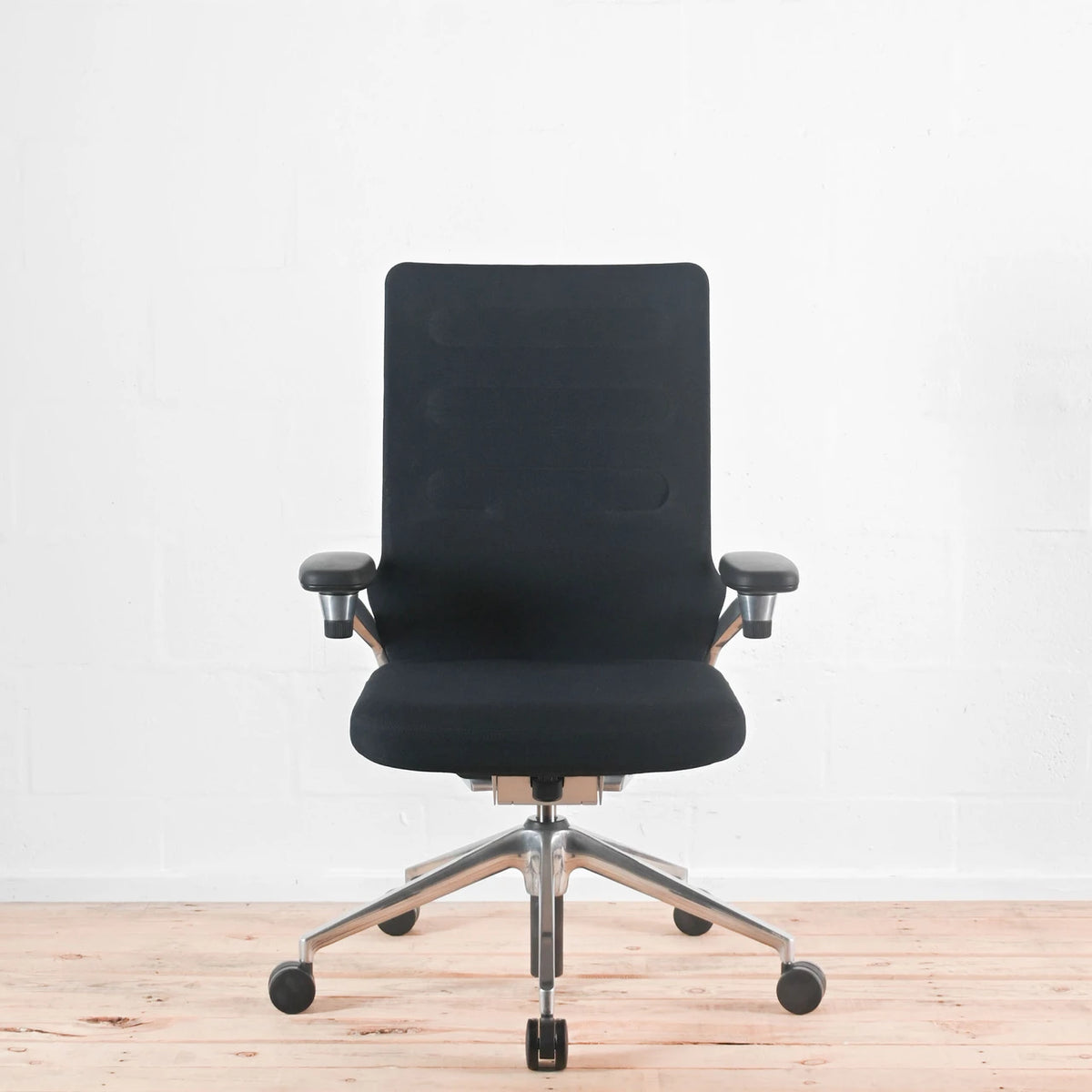Vitra AC4 Black Fabric Office Chair, 3D Arms | Re-Lived