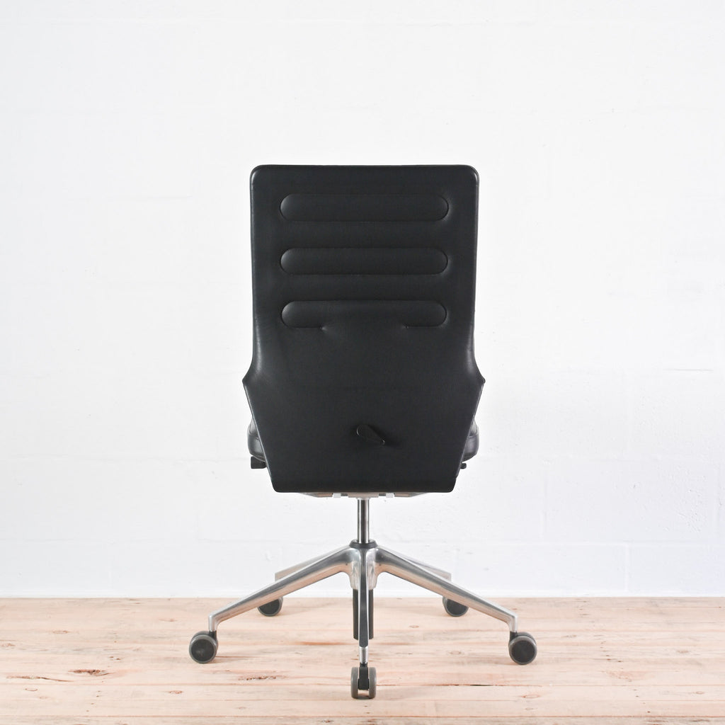 Vitra AC4 Leather Office Chair, No Arms | Re-Lived