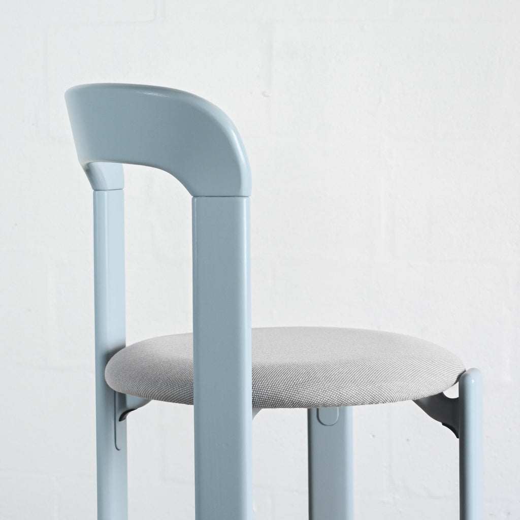 HAY Rey Slate Blue Chair with Upholstered Seat | Re-Lived