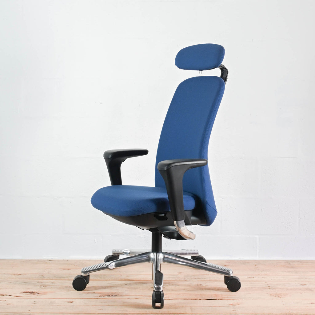HAG Futu SoFi 7300 Blue Upholstered Office Chair | Re-Lived