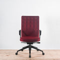 Vitra ID Trim Reflect Red Fabric Office Chair | Re-Lived