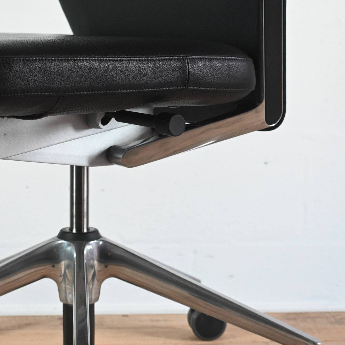 Vitra AC4 Leather Office Chair, No Arms | Re-Lived