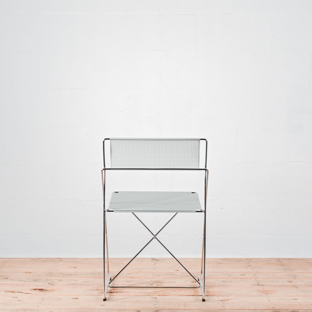 HAY X-Line Pale Linden / Chrome Outdoor Chair | Re-Lived