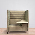 Vitra Alcove Work with Left Side Desk - Sage Green