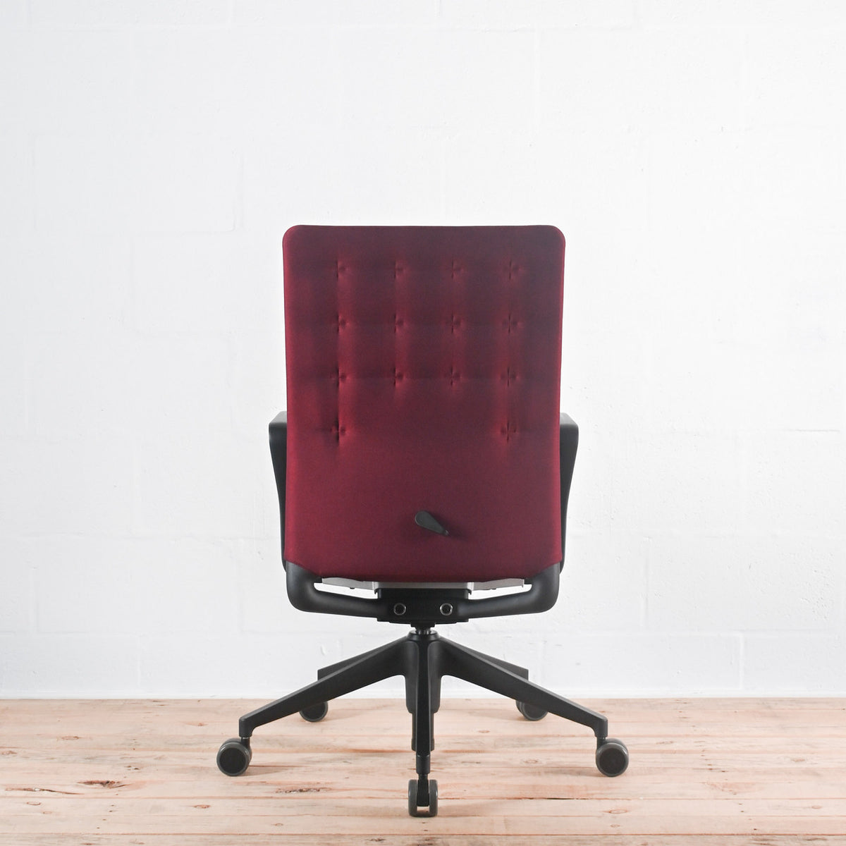 Vitra ID Trim Reflect Red Fabric Office Chair | Re-Lived