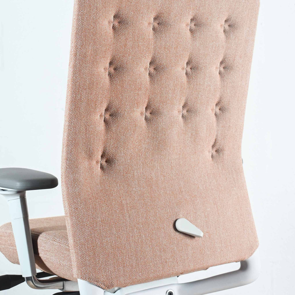 Vitra ID Trim Cognac / Ivory Fabric Office Chair | Re-Lived