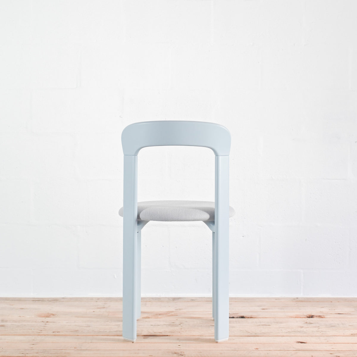 HAY Rey Slate Blue Chair with Upholstered Seat | Re-Lived