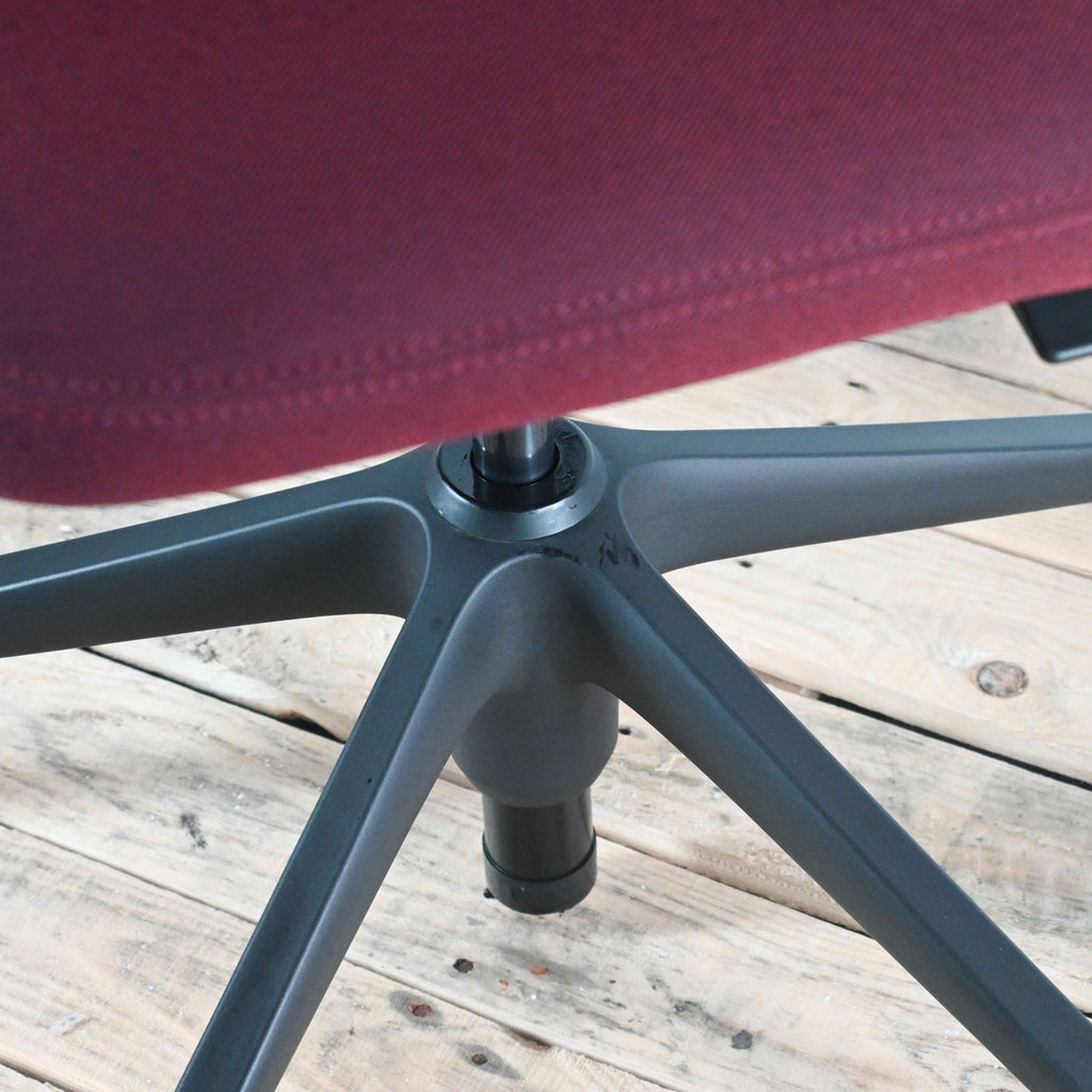 Vitra ID Cloud Dark Red Fabric Office Chair | Re-Lived