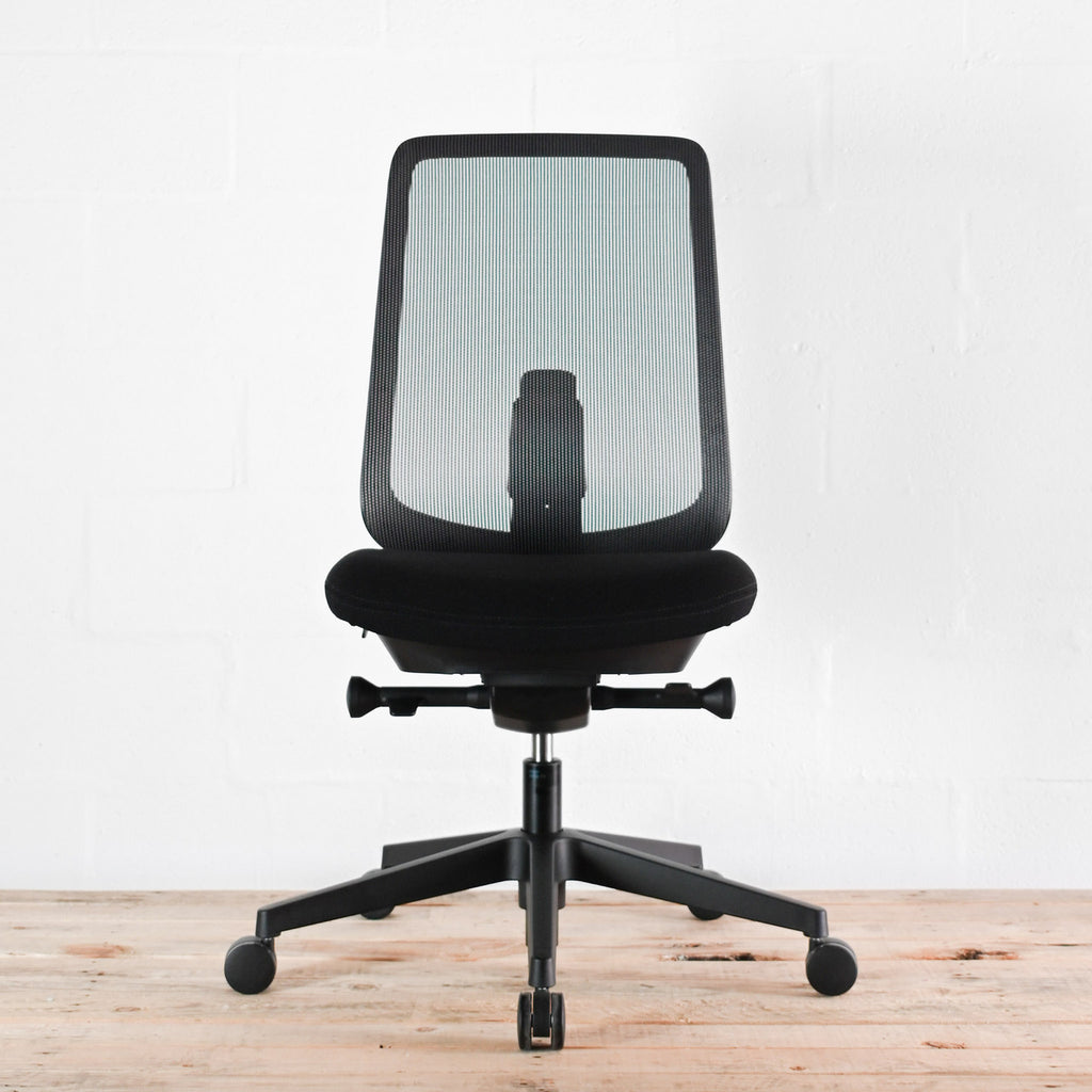 Herman Miller Verus Black Mesh No Arms Office Chair | Re-Lived