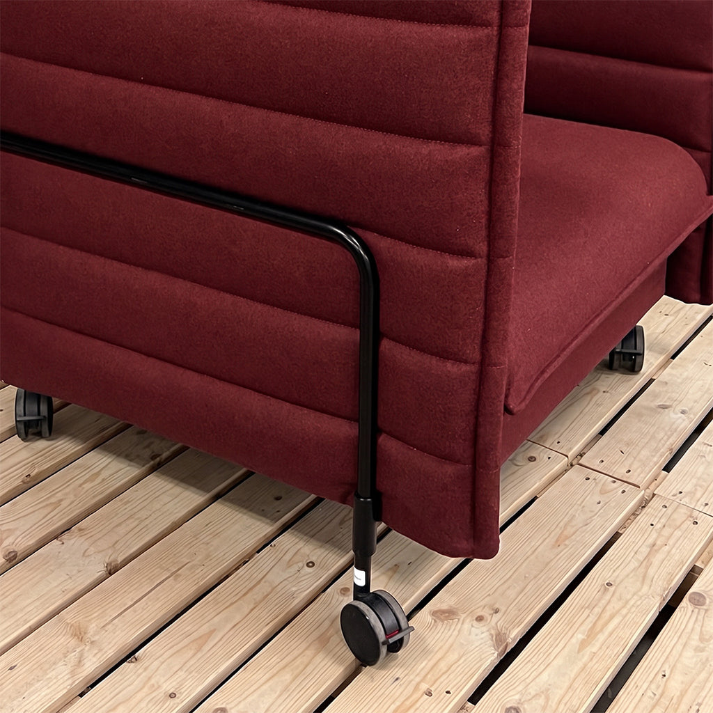Vitra Alcove Low Back Loveseat - Chestnut