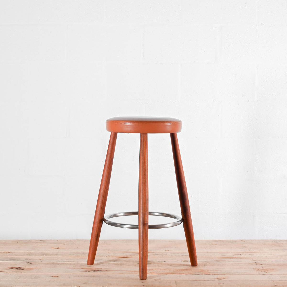 Carl Hansen & Søn CH58 Counter Stool - Brown Leather