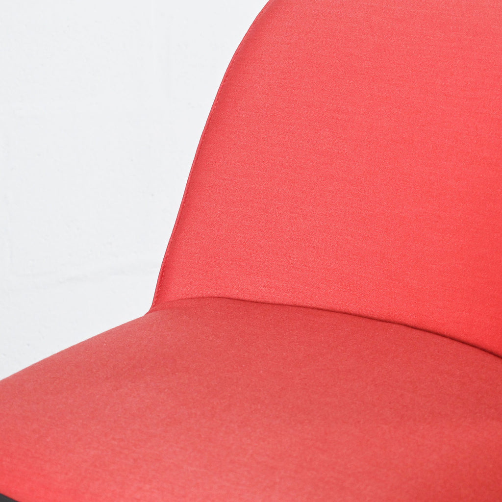 Vitra Softshell Side Chair 4 Leg Base in Brick Fabric | Re-Lived