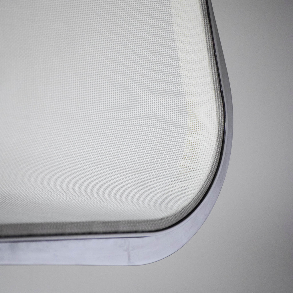 Vitra Eames EA 105 Chair White Mesh Polished Base | Re-Lived