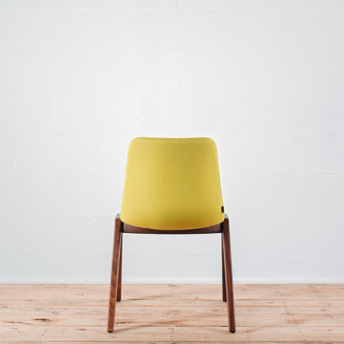 NaughtOne Viv Side Chair - Yellow / Walnut