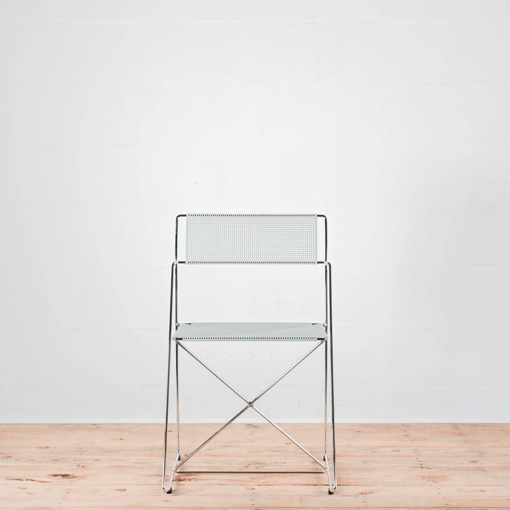 HAY X-Line Pale Linden / Chrome Outdoor Chair | Re-Lived