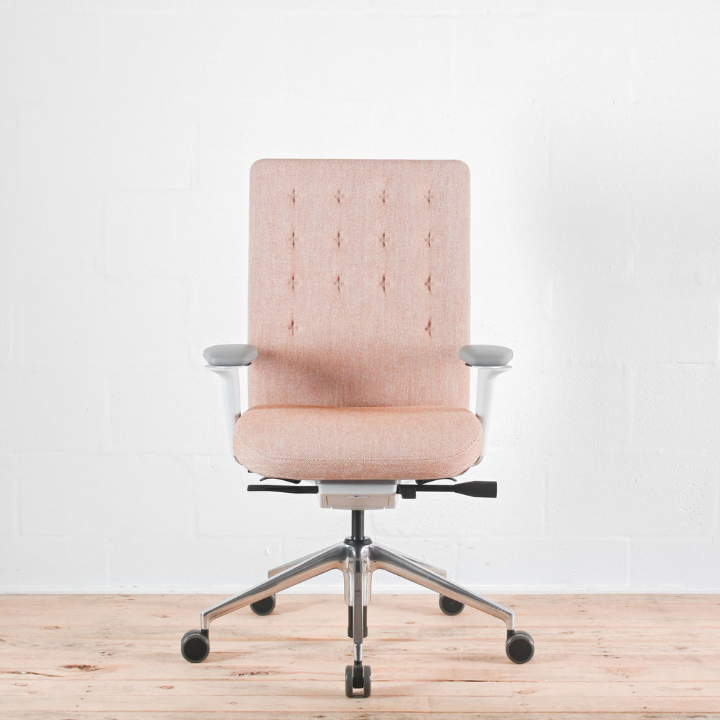 Vitra ID Trim Cognac / Ivory Fabric Office Chair | Re-Lived