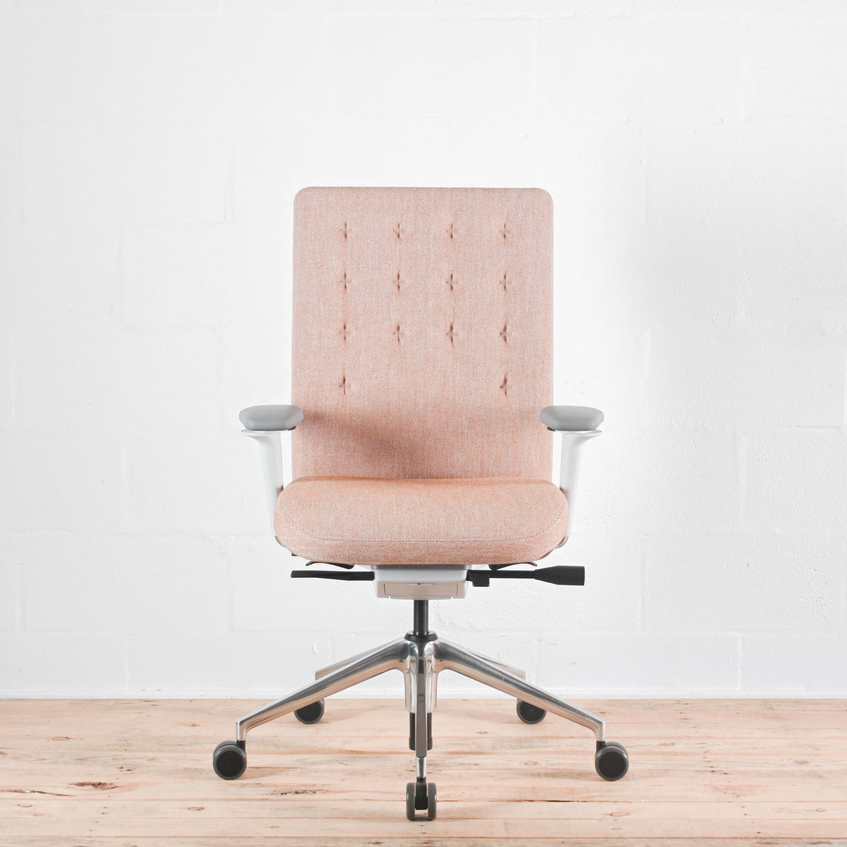 Vitra ID Trim Cognac / Ivory Fabric Office Chair | Re-Lived