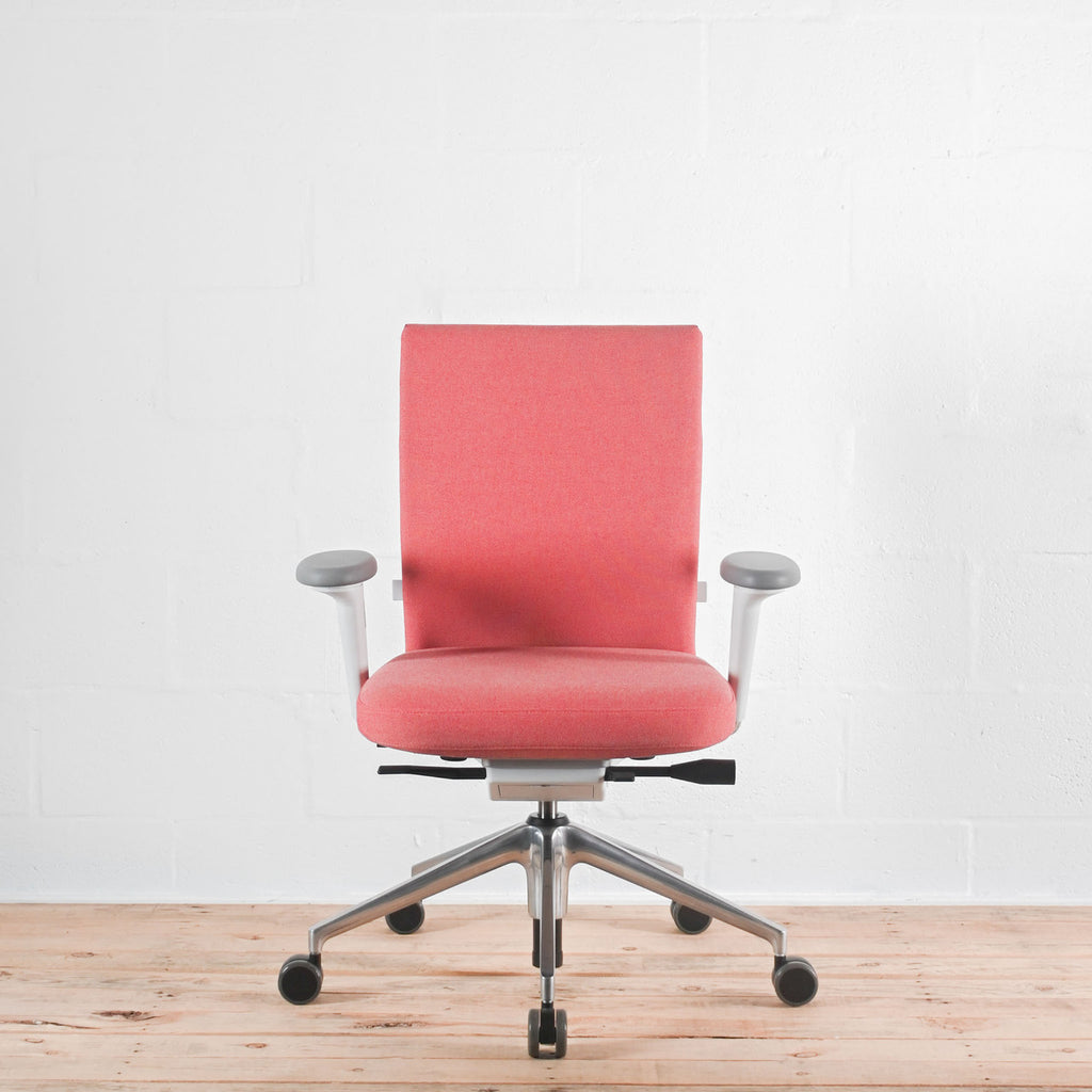 Vitra ID Soft Pink Fabric Office Chair | Re-Lived