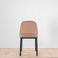 Vitra Softshell Side Chair 4 Leg Base in Leather | Re-Lived