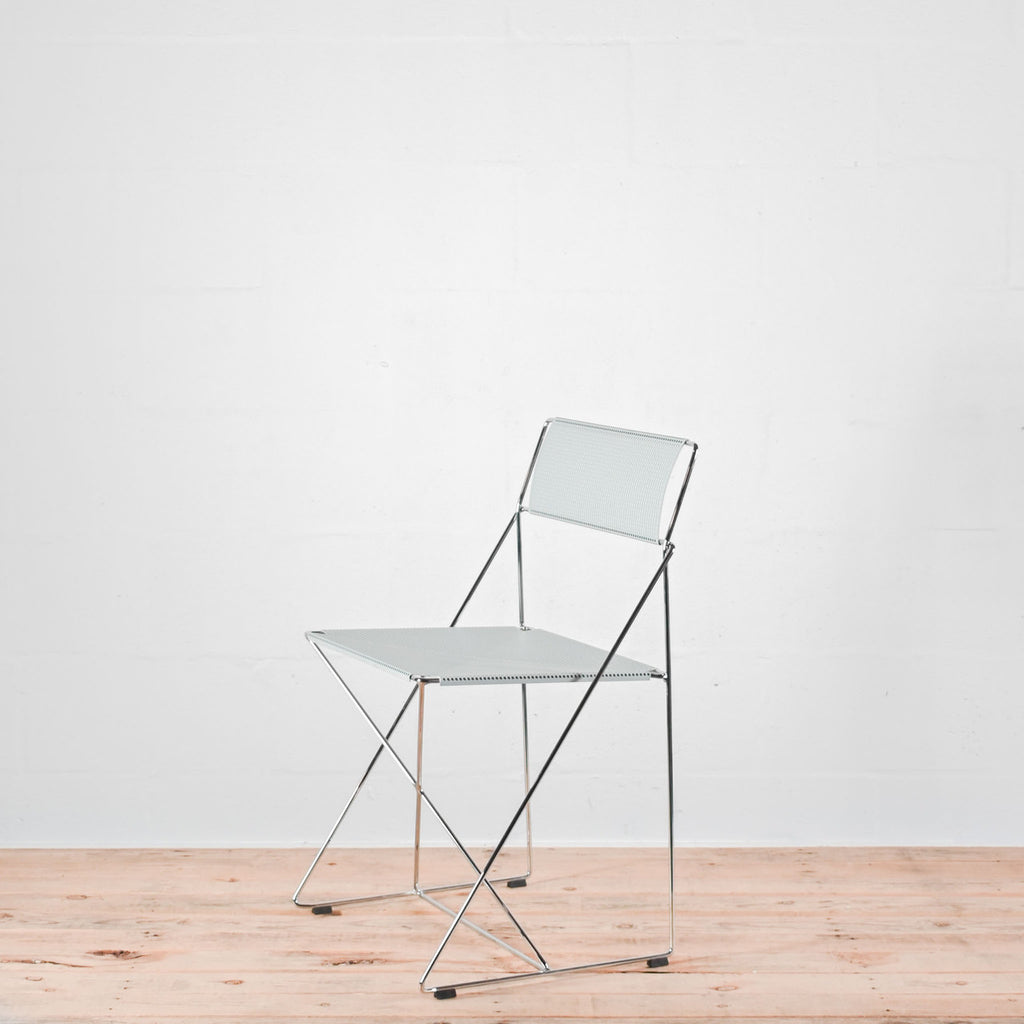 HAY X-Line Pale Linden / Chrome Outdoor Chair | Re-Lived