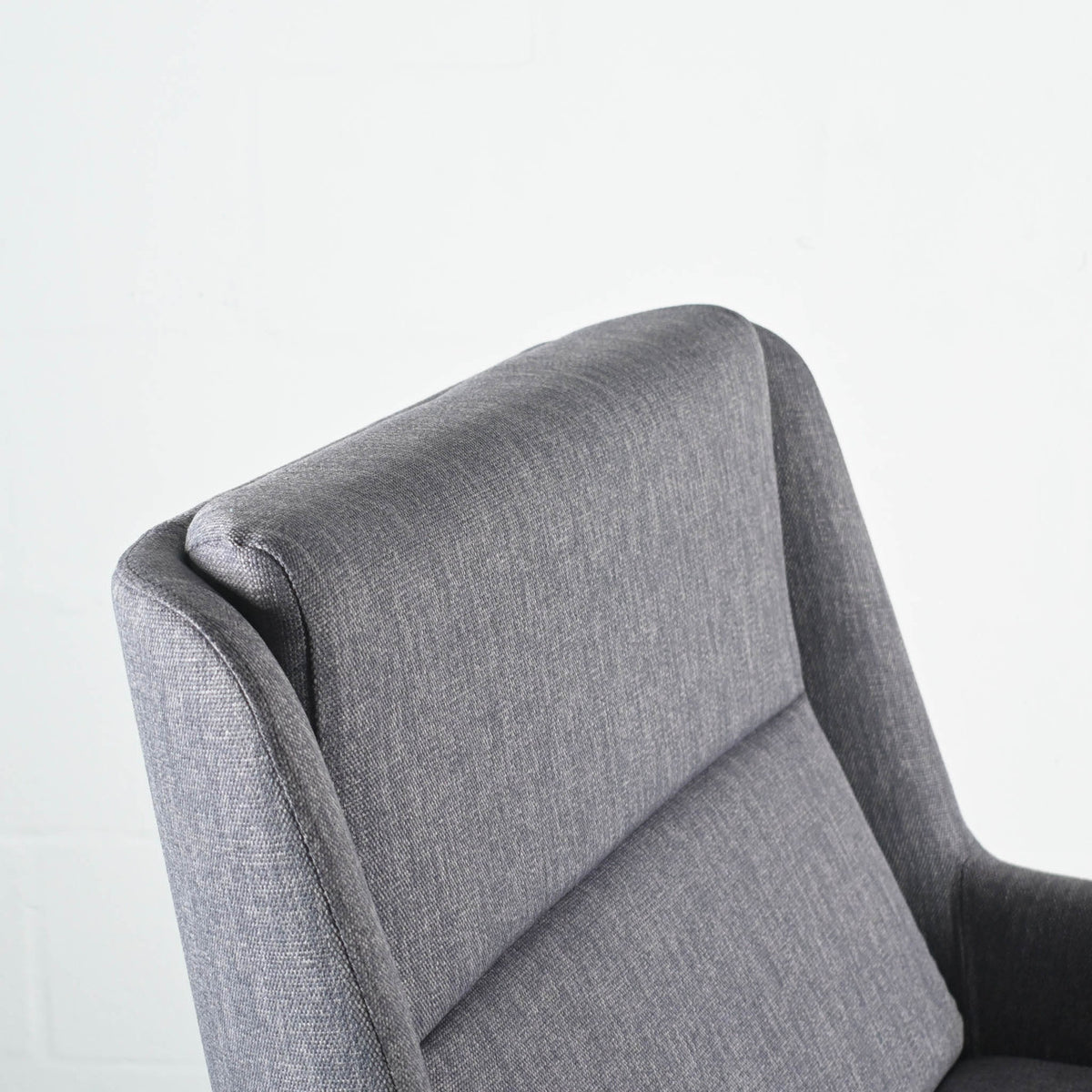 NaughtOne Hush Low Lounge Chair, Oak Legs, Crossroad Fabric