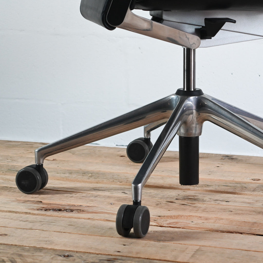 Vitra AC4 Leather Office Chair, No Arms | Re-Lived