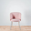 Vitra Mikado Chair 4 Leg Polished Base Rose Beige Fabric | Re-Lived