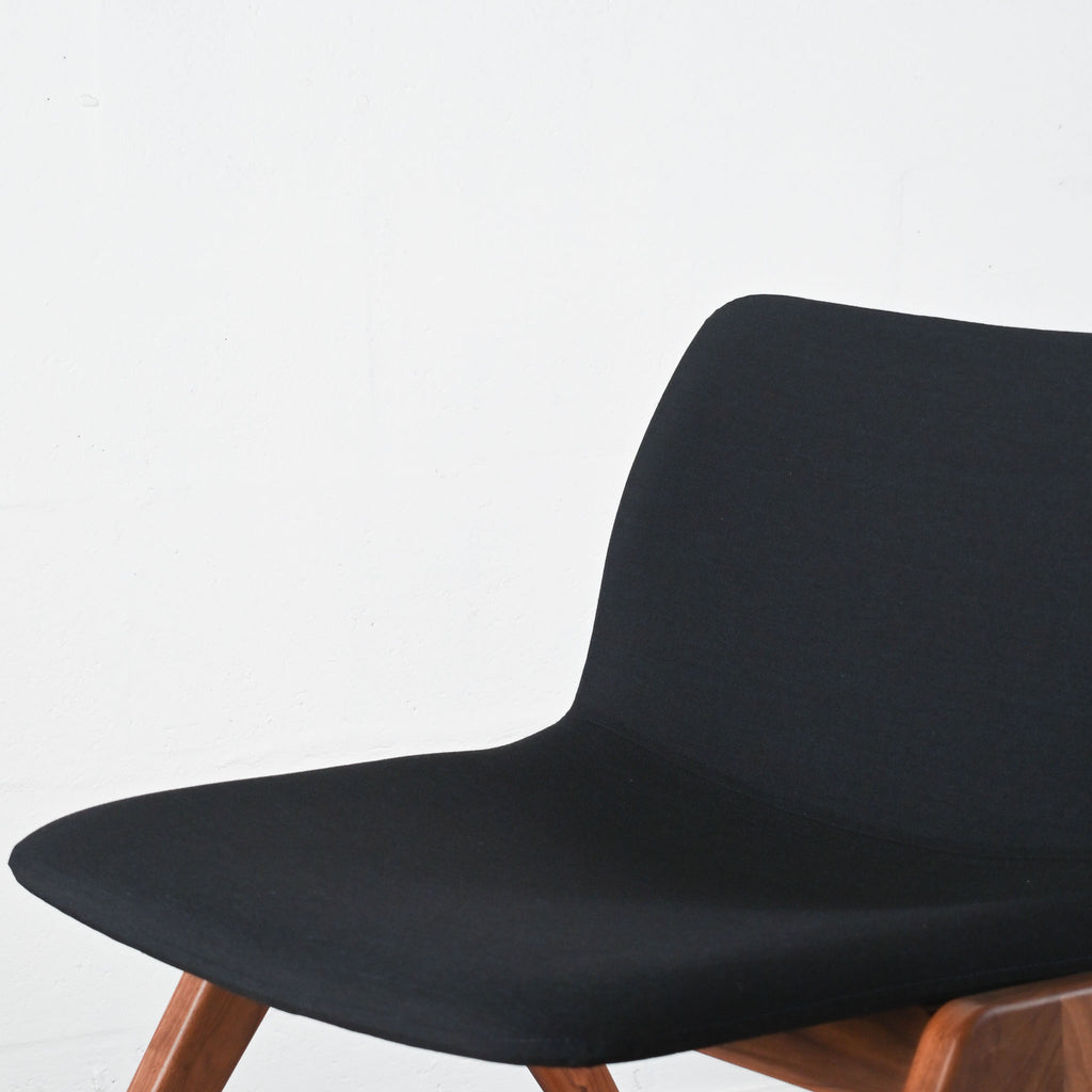 NaughtOne Viv Lounge Chair - Black / Walnut