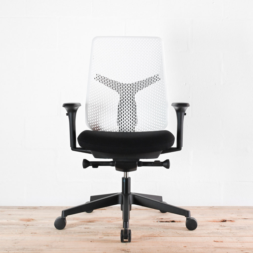 Herman Miller Verus Black and White Triflex Office Chair | Re-Lived