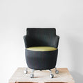 Orangebox Tarn Tub Black / Green Chair | Re-Lived