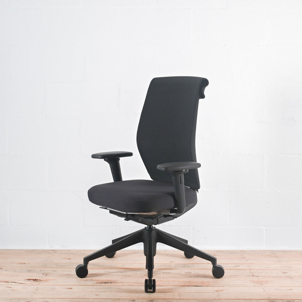 Vitra ID Cloud Black Fabric Office Chair | Re-Lived