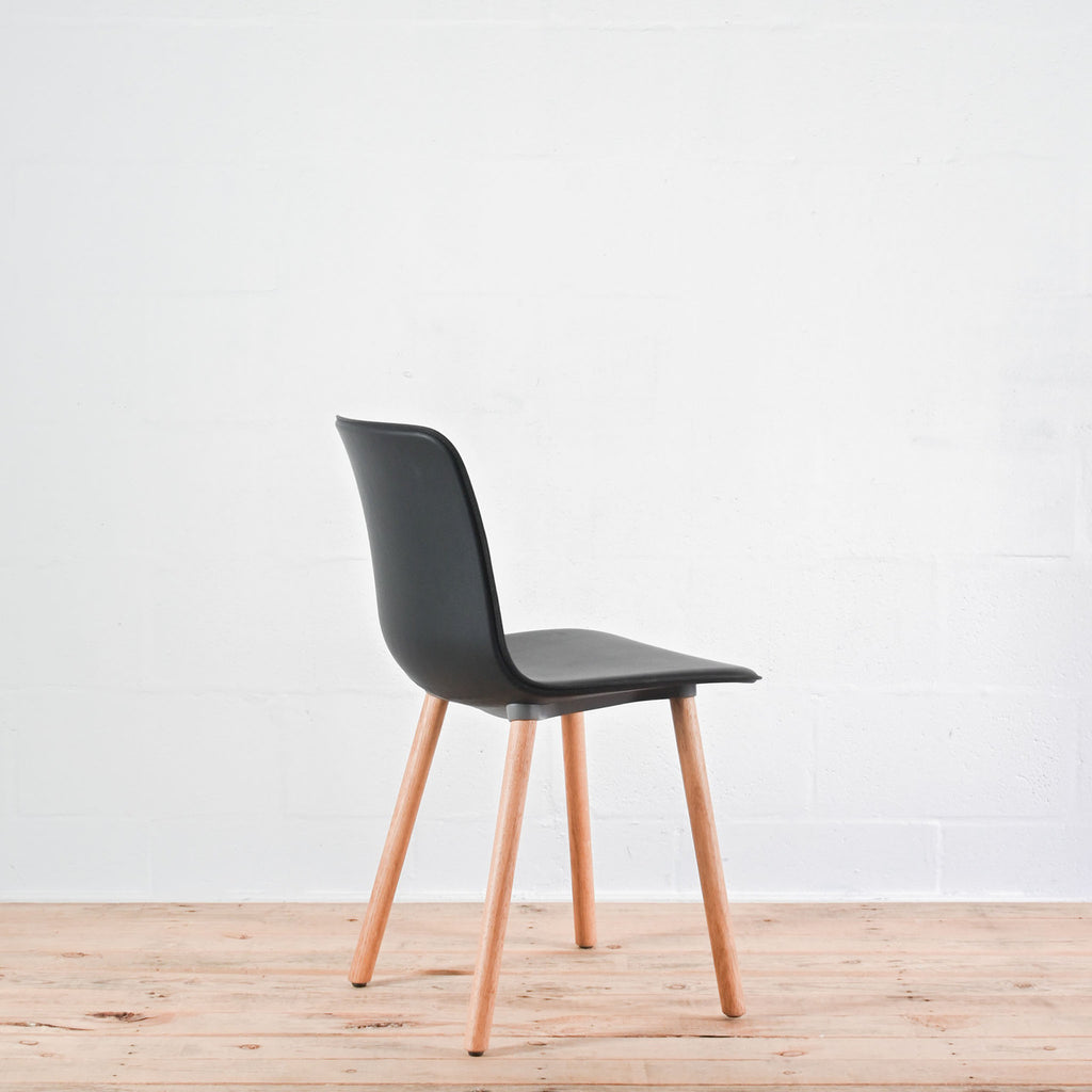 Vitra HAL Black Leather Chair | Re-Lived