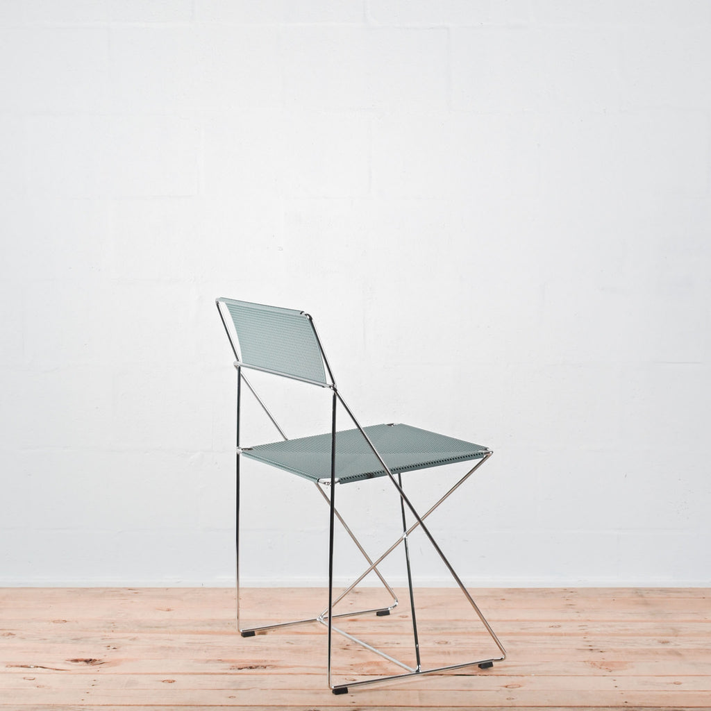HAY X-Line Moss / Chrome Outdoor Chair | Re-Lived
