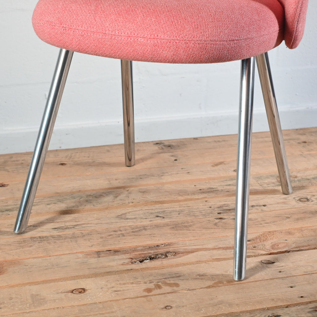 Vitra Mikado Side Chair Rose Coral Fabric | Re-Lived
