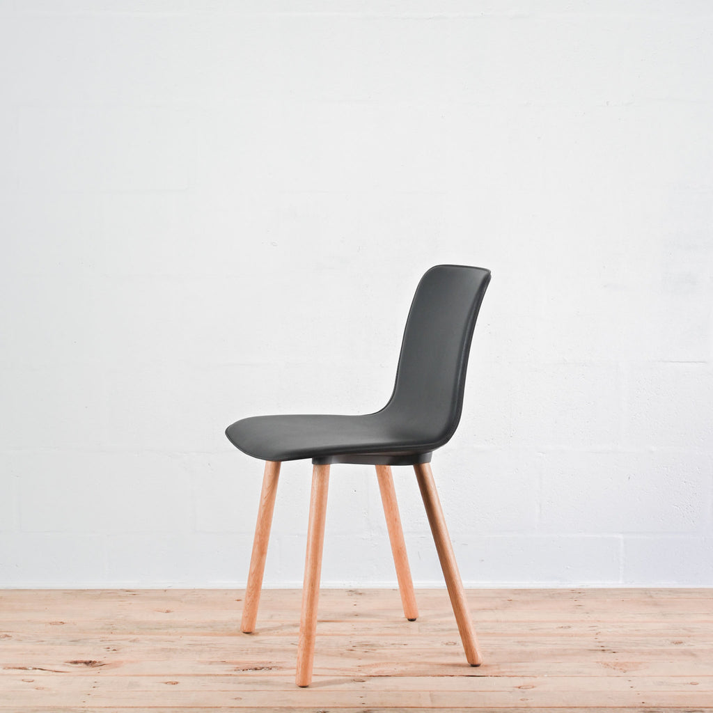 Vitra HAL Black Leather Chair | Re-Lived
