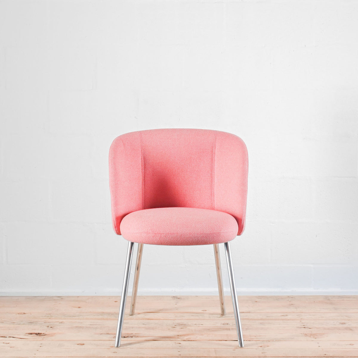 Vitra Mikado Side Chair Rose Coral Fabric | Re-Lived