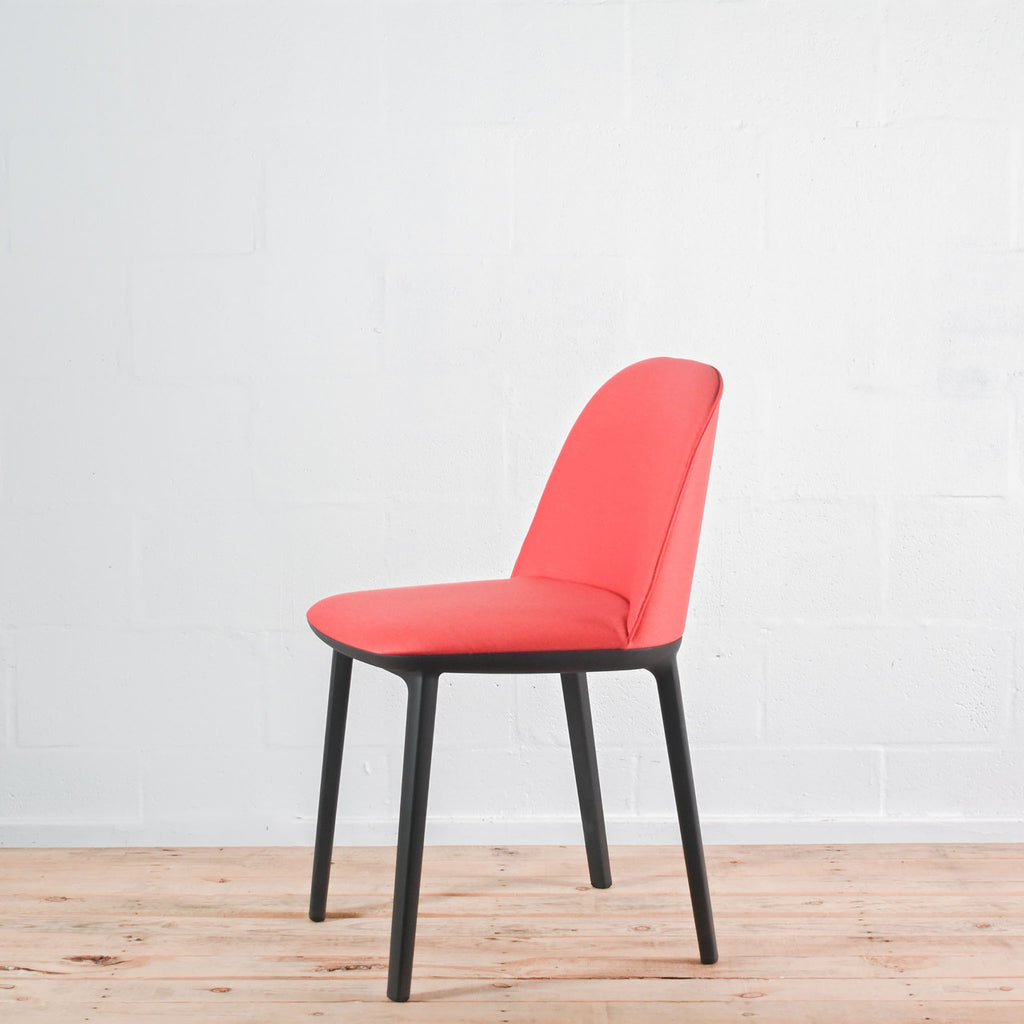 Vitra Softshell Side Chair 4 Leg Base in Brick Fabric | Re-Lived