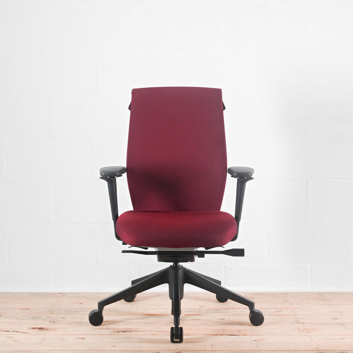 Vitra ID Cloud Dark Red Fabric Office Chair | Re-Lived