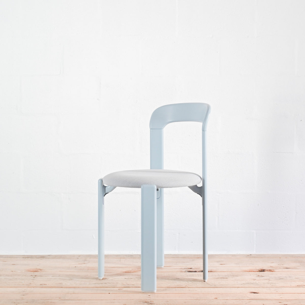 HAY Rey Slate Blue Chair with Upholstered Seat | Re-Lived