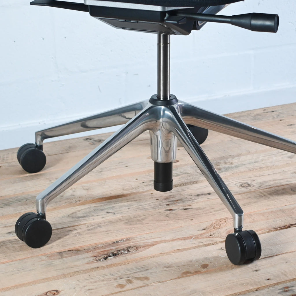 Vitra AC4 Black Fabric Office Chair, 3D Arms | Re-Lived