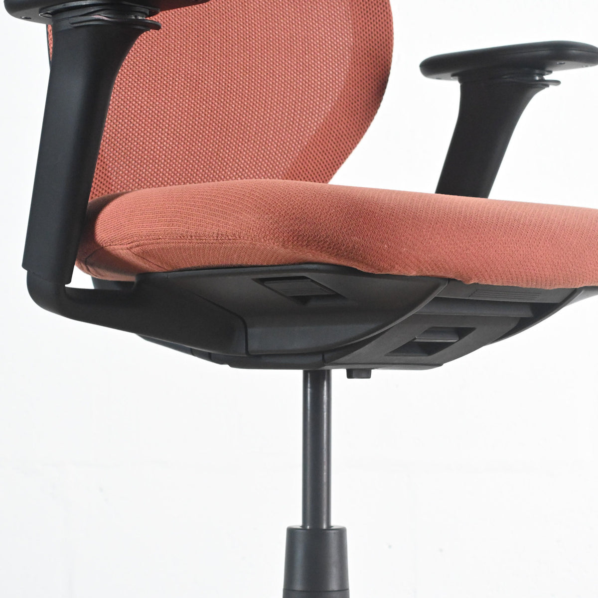 Vitra ACX Mesh Chair Terracotta Fabric Adjustable Arms | Re-Lived