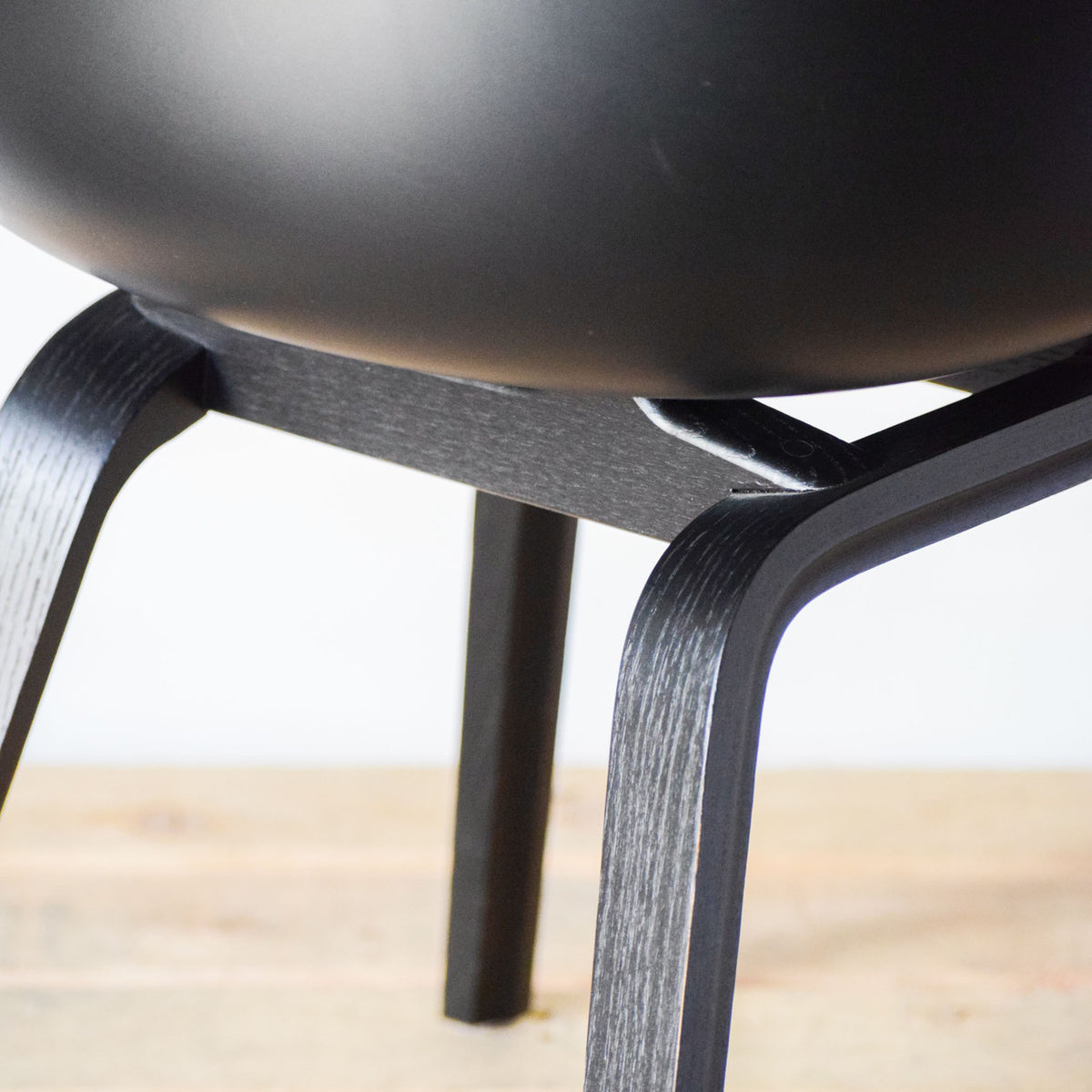 HAY AAC 22 Black Upholstered Seat Chair | Re-Lived
